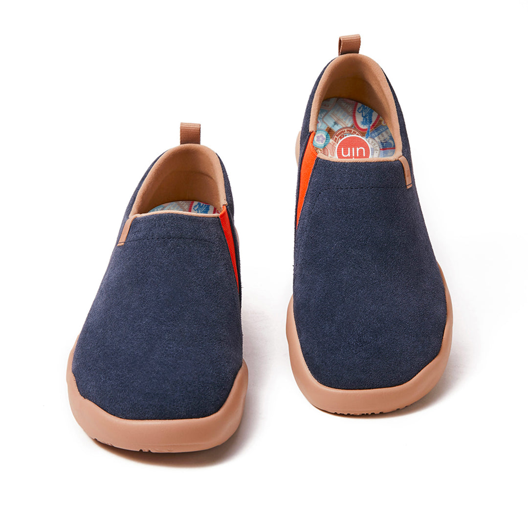 Toledo II Deep Blue Cow Suede Men