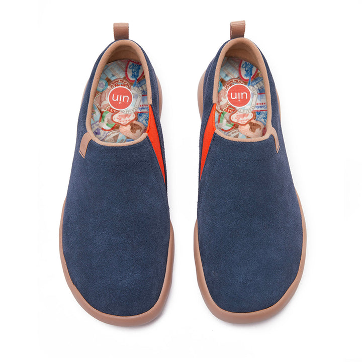 Toledo II Deep Blue Cow Suede Men