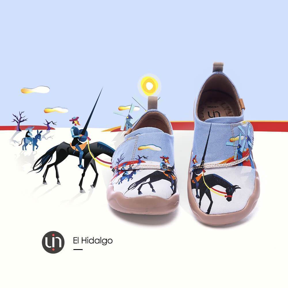 UIN Footwear Kid EL HIDALGO Kids Painted Canvas Shoes (Pre-sale) Canvas loafers