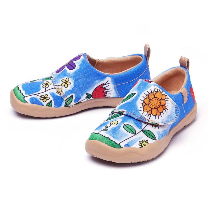 UIN Footwear Kid Flower Field In My Eyes Kid Canvas loafers