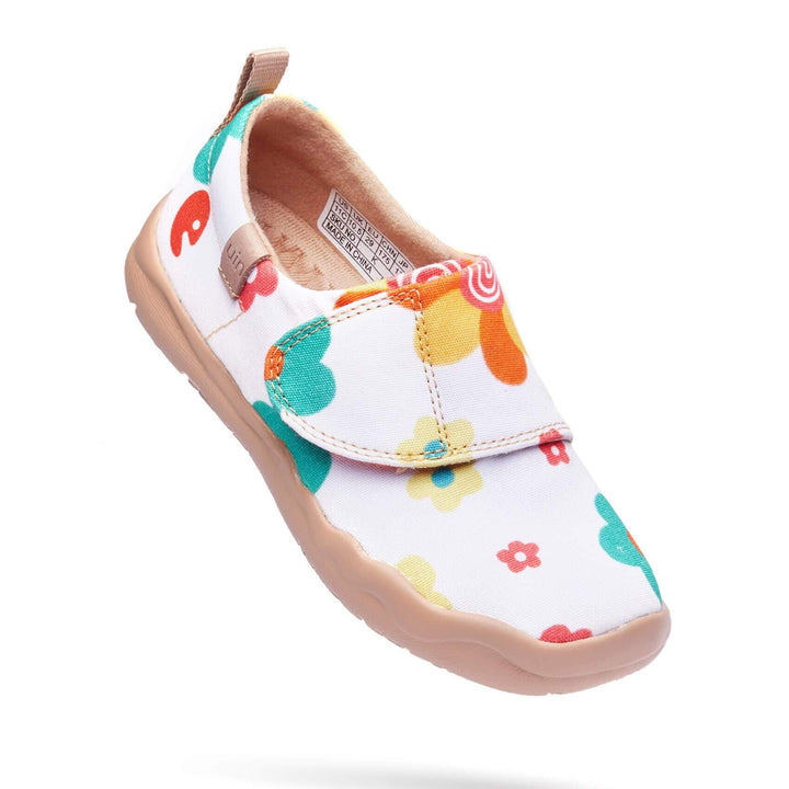 UIN Footwear Kid Flowers Market Kid Canvas loafers