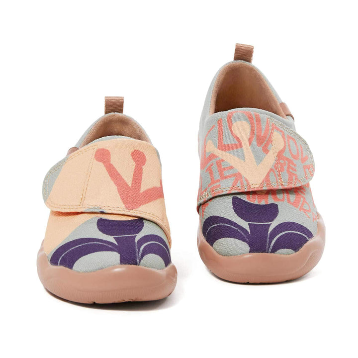 UIN Footwear Kid Flowers of Hope Kid Canvas loafers