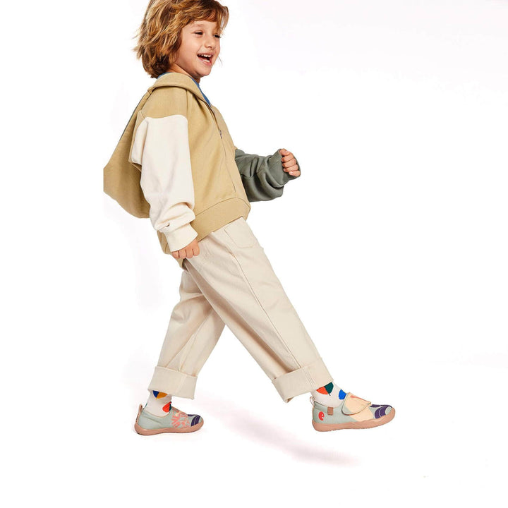 UIN Footwear Kid Flowers of Hope Kid Canvas loafers