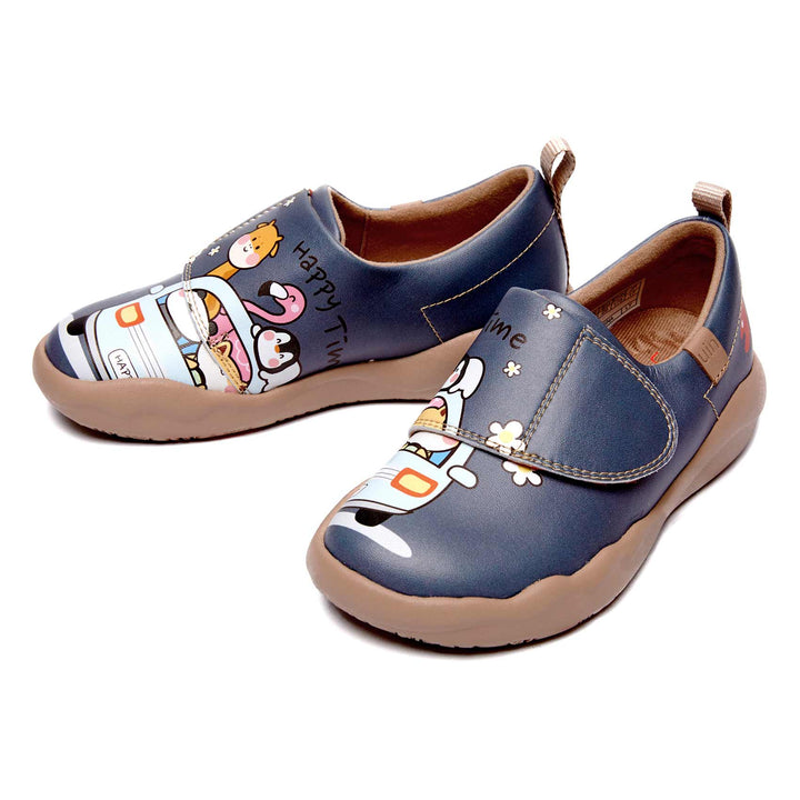 UIN Footwear Kid Happy Bus-Grey Toledo II Kid Canvas loafers