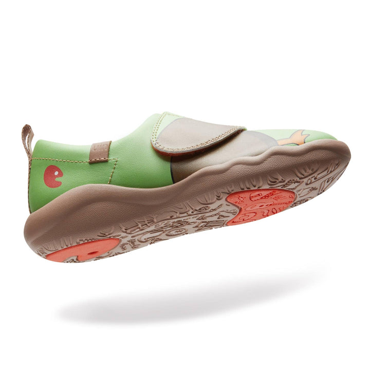 UIN Footwear Kid Kiwi-Apple Green Toledo II Kid Canvas loafers