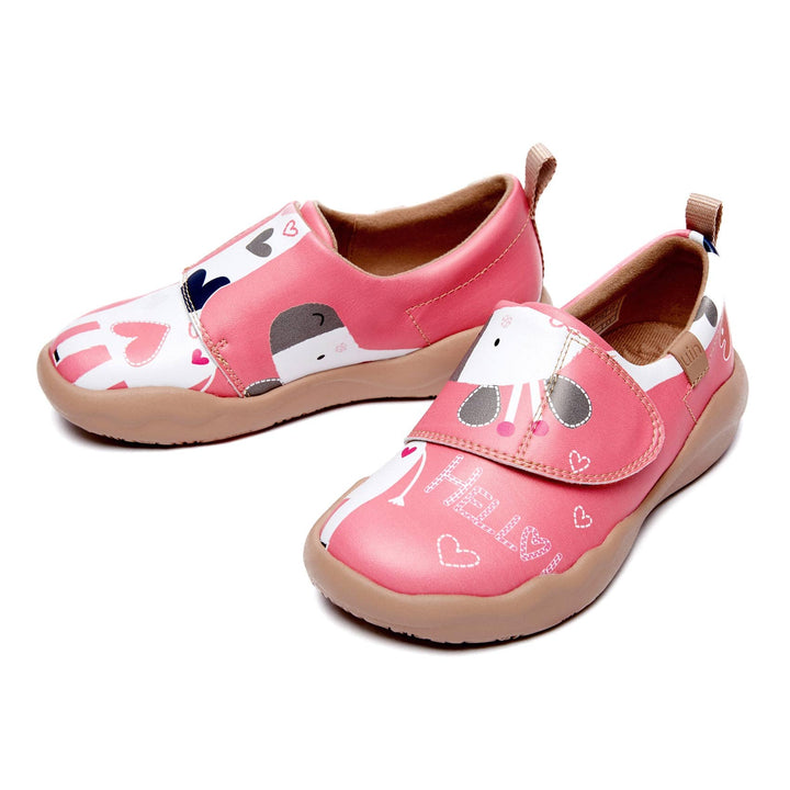 UIN Footwear Kid Little Deer-Pink Toledo II Kid Canvas loafers