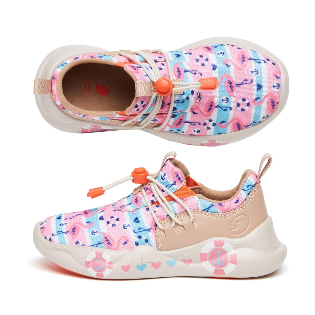 UIN Footwear Kid Pink Flamingos Mijas XIII Kid Canvas loafers