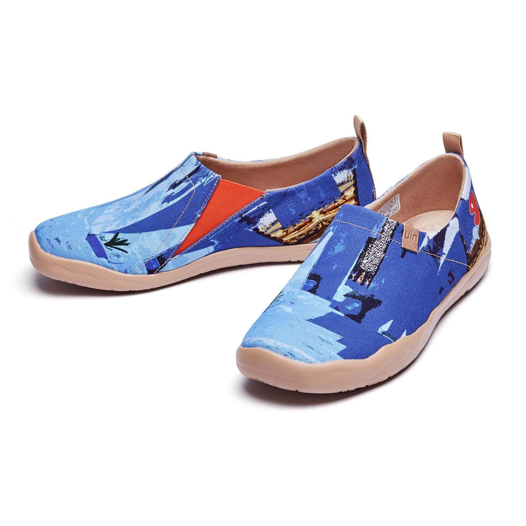 UIN Footwear Men Chefchaouen Canvas loafers