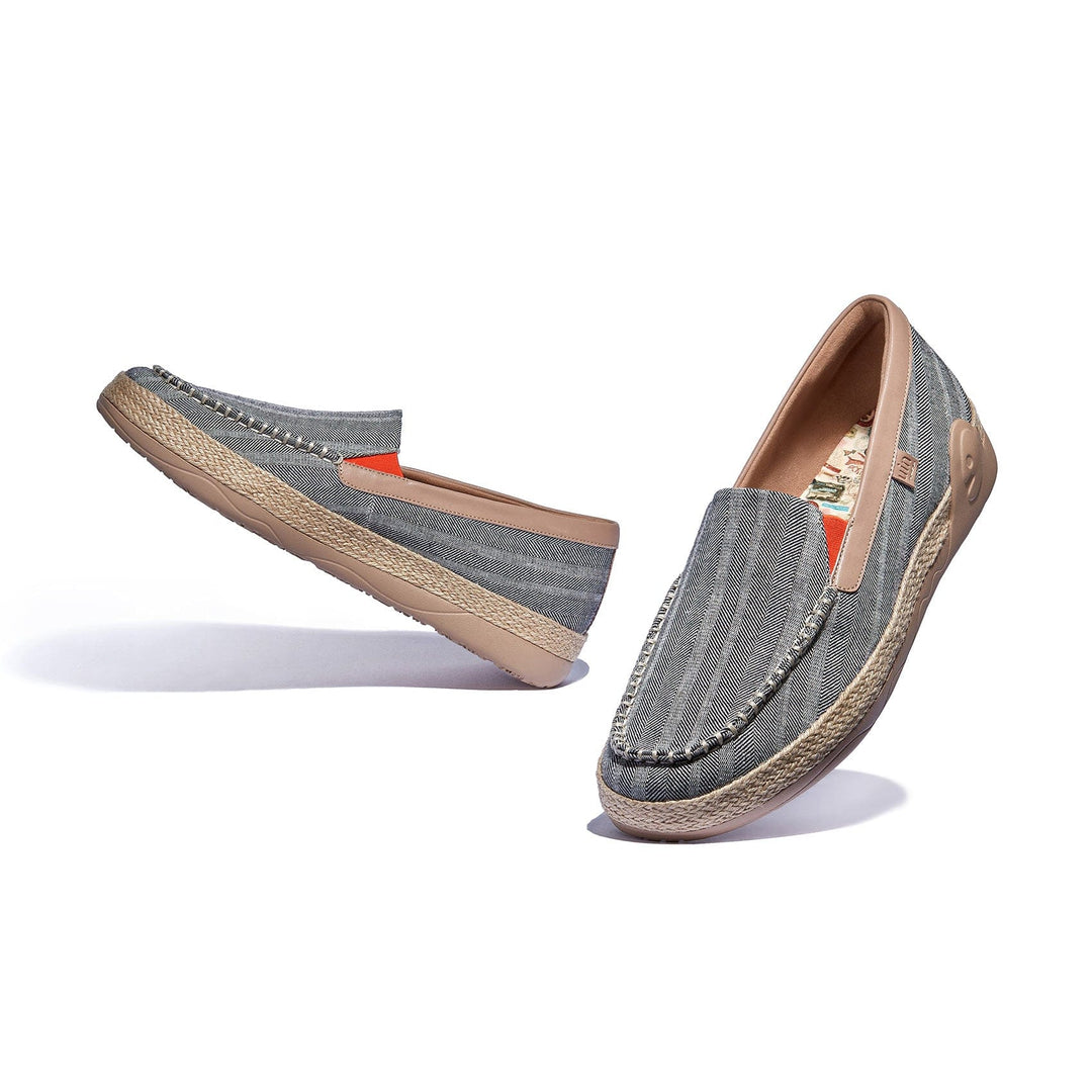 UIN Footwear Men Galaxy Grey Marbella V Men Canvas loafers