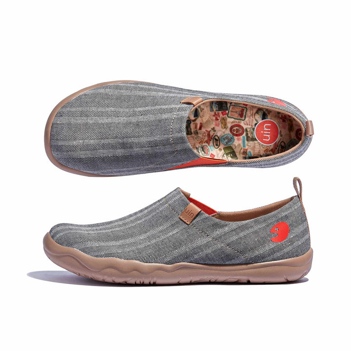 UIN Footwear Men Galaxy Grey Toledo I Men Canvas loafers