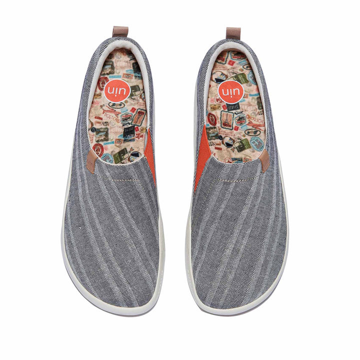 UIN Footwear Men Galaxy Grey Toledo X Men Canvas loafers