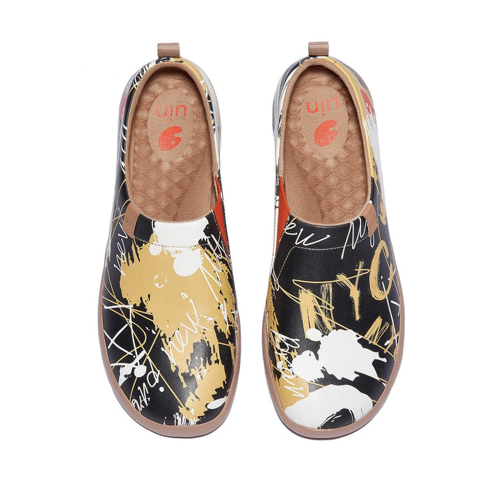 UIN Footwear Men Graffiti NYC Toledo I Men Canvas loafers