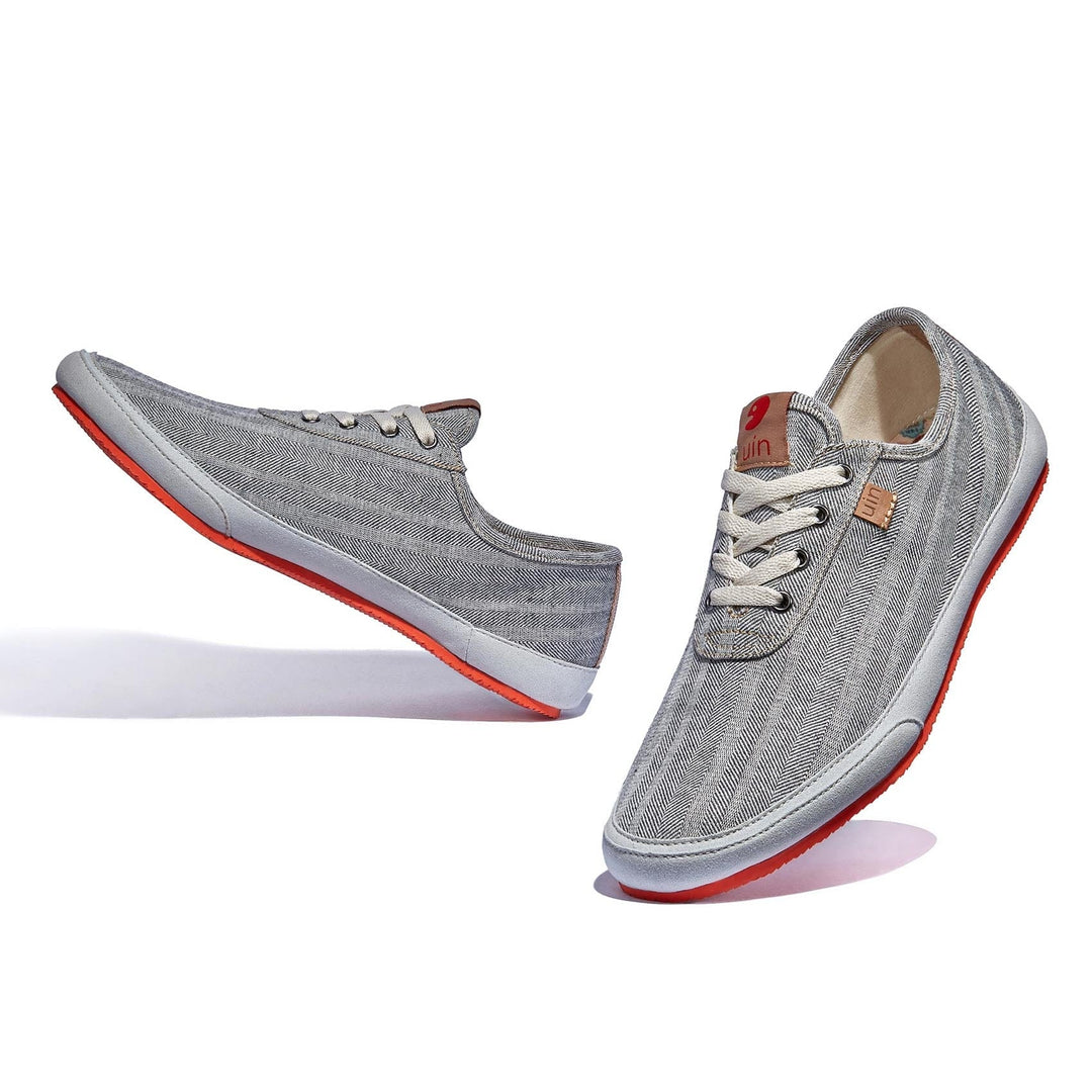 UIN Footwear Men Heather Gray Formentera III Men Canvas loafers