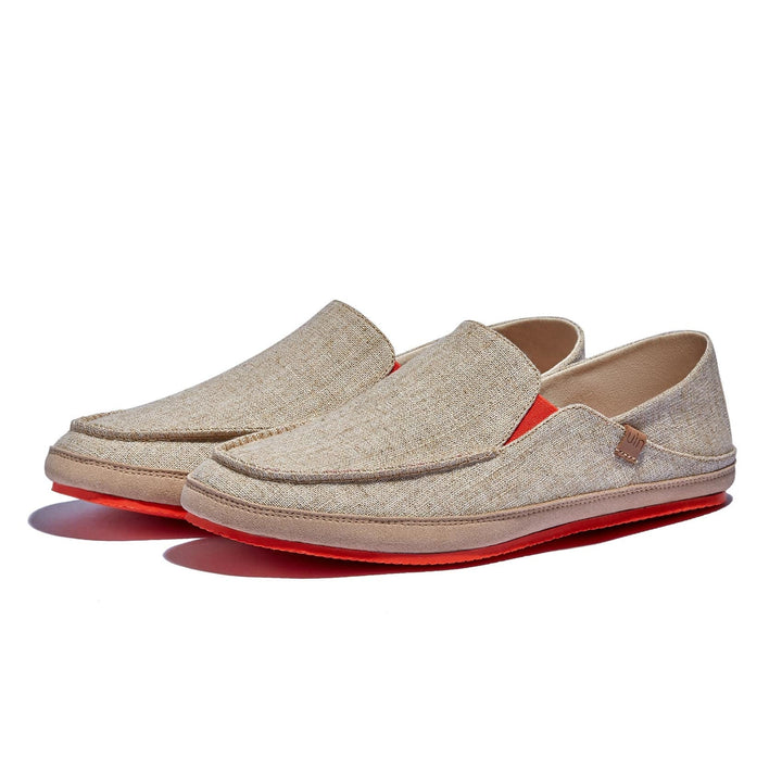 UIN Footwear Men Light Khaki Formentera II Men Canvas loafers