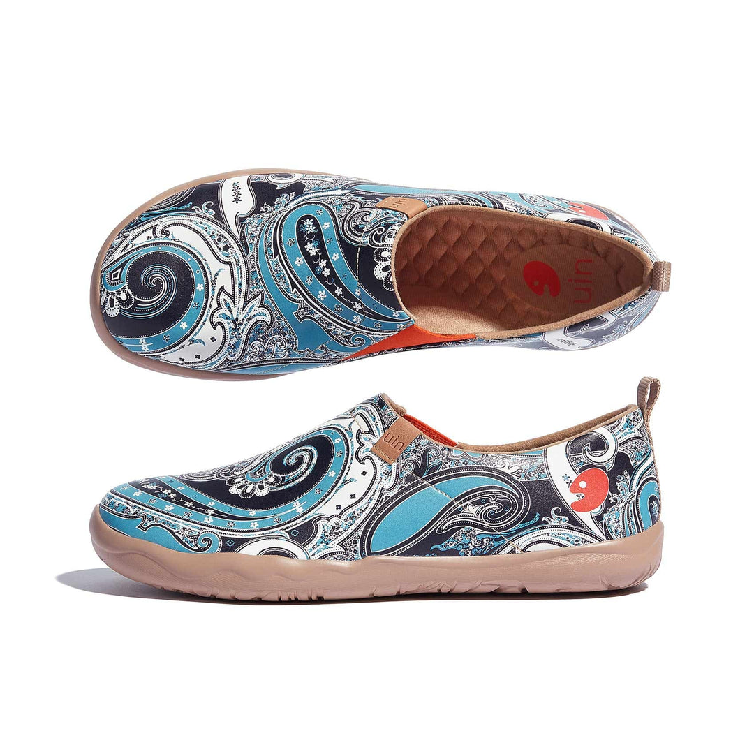 UIN Footwear Men Marine Paisley Toledo I Men Canvas loafers