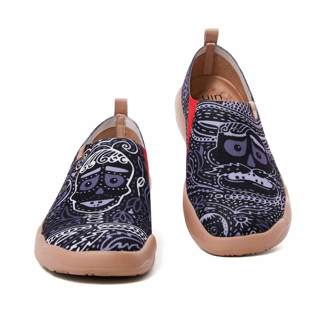 UIN Footwear Men Mundo de los Muertos Men Canvas loafers