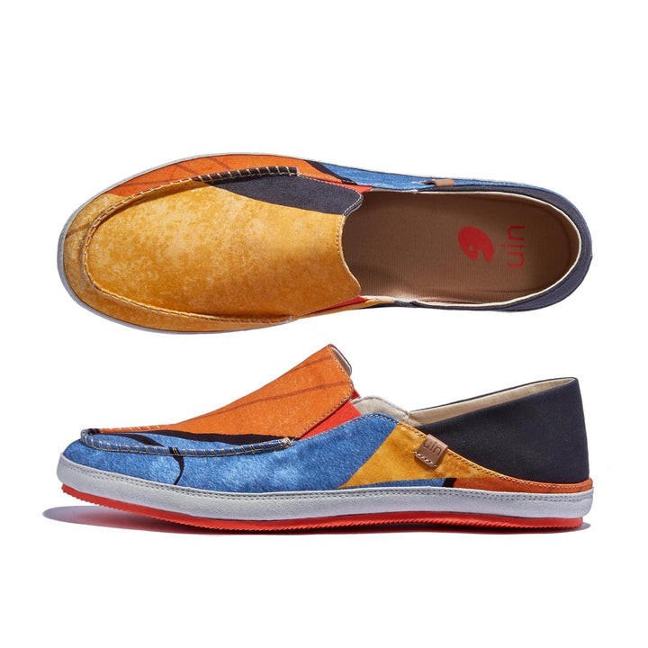 UIN Footwear Men Sunset Tree Shadow Formentera II Men Canvas loafers