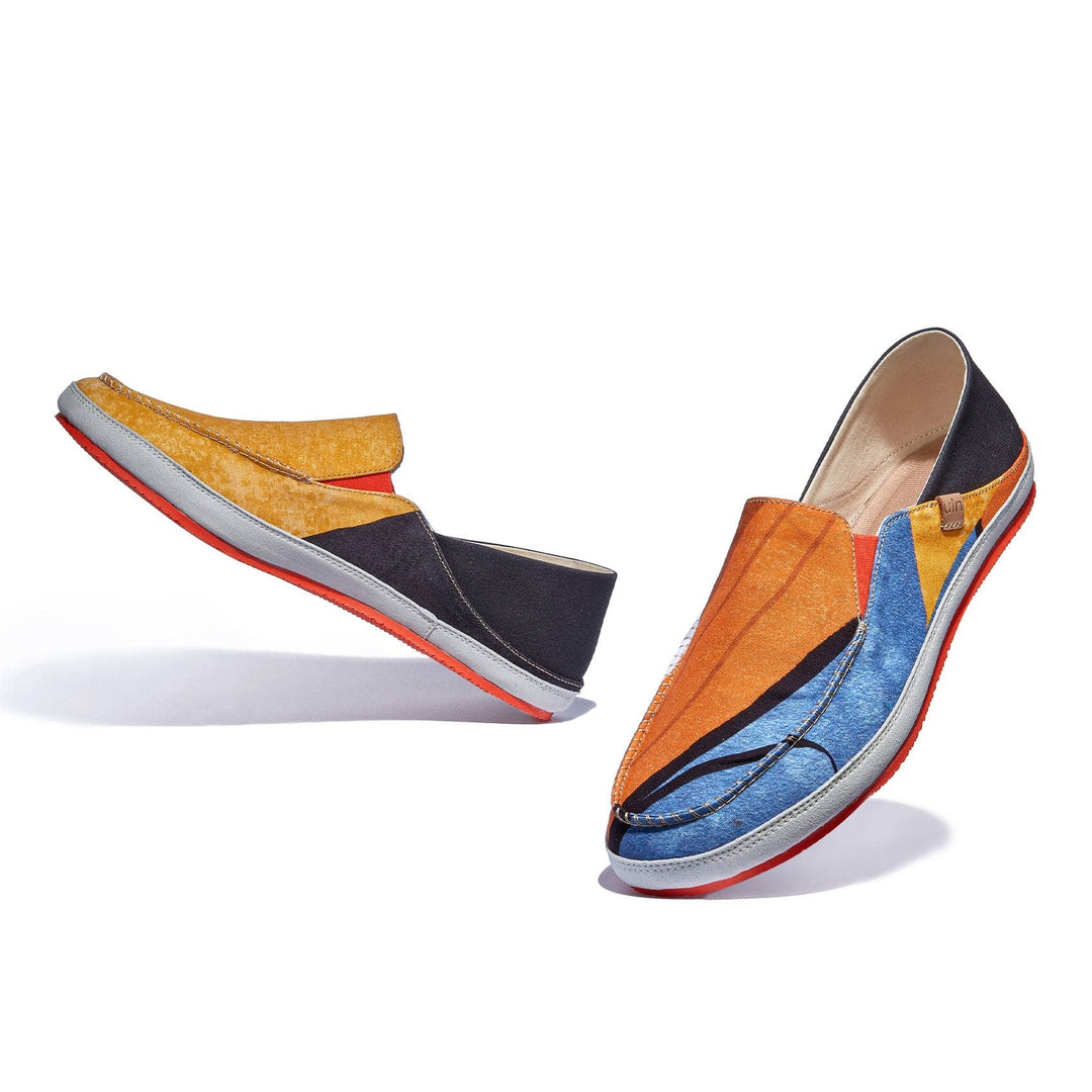 UIN Footwear Men Sunset Tree Shadow Formentera II Men Canvas loafers