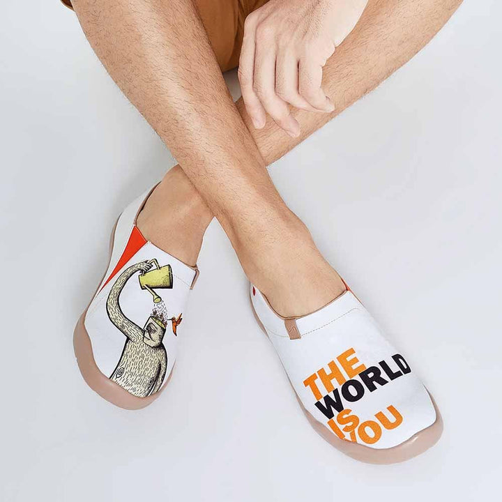 UIN Footwear Men The World is You Canvas loafers