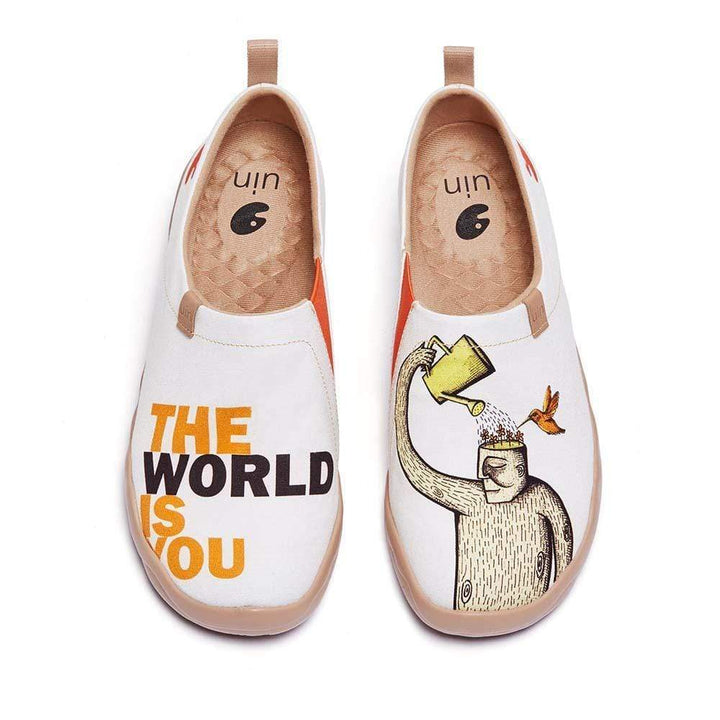 UIN Footwear Men The World is You Canvas loafers