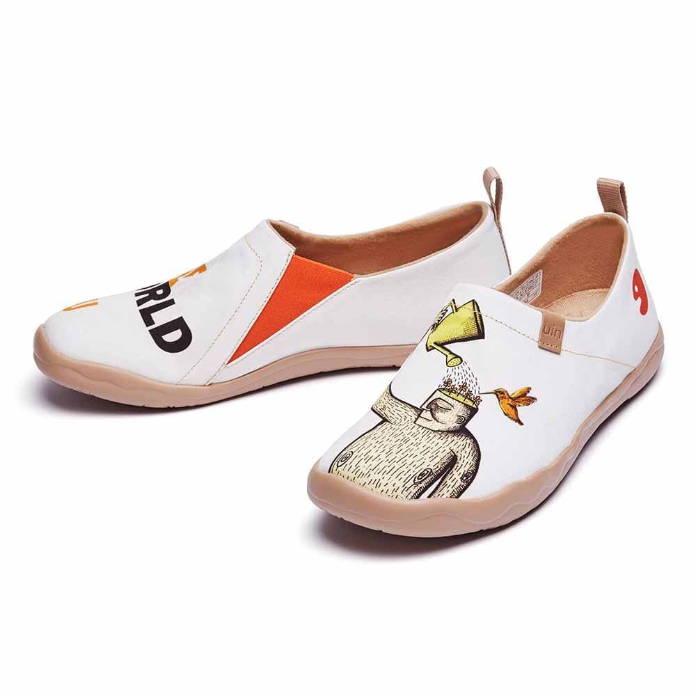 UIN Footwear Men The World is You Canvas loafers