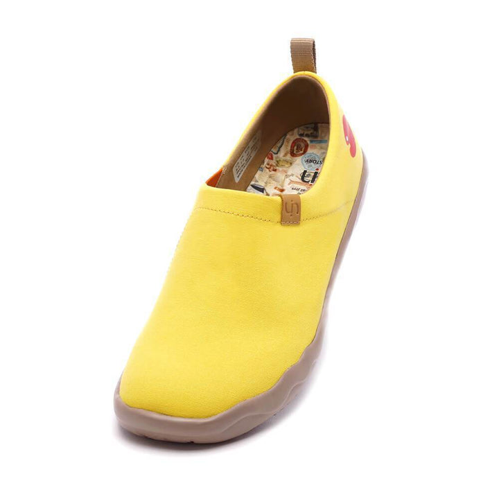 UIN Footwear Men Toledo Yellow Canvas loafers