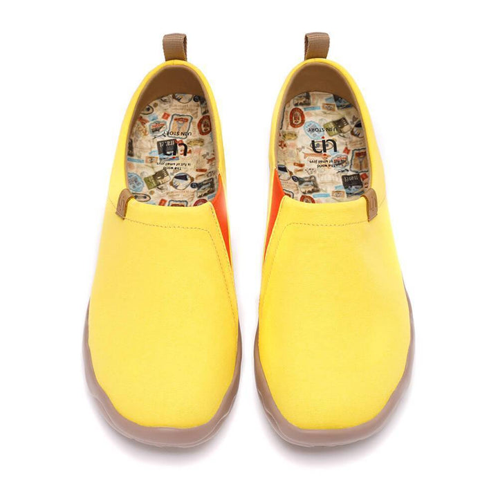 UIN Footwear Men Toledo Yellow Canvas loafers