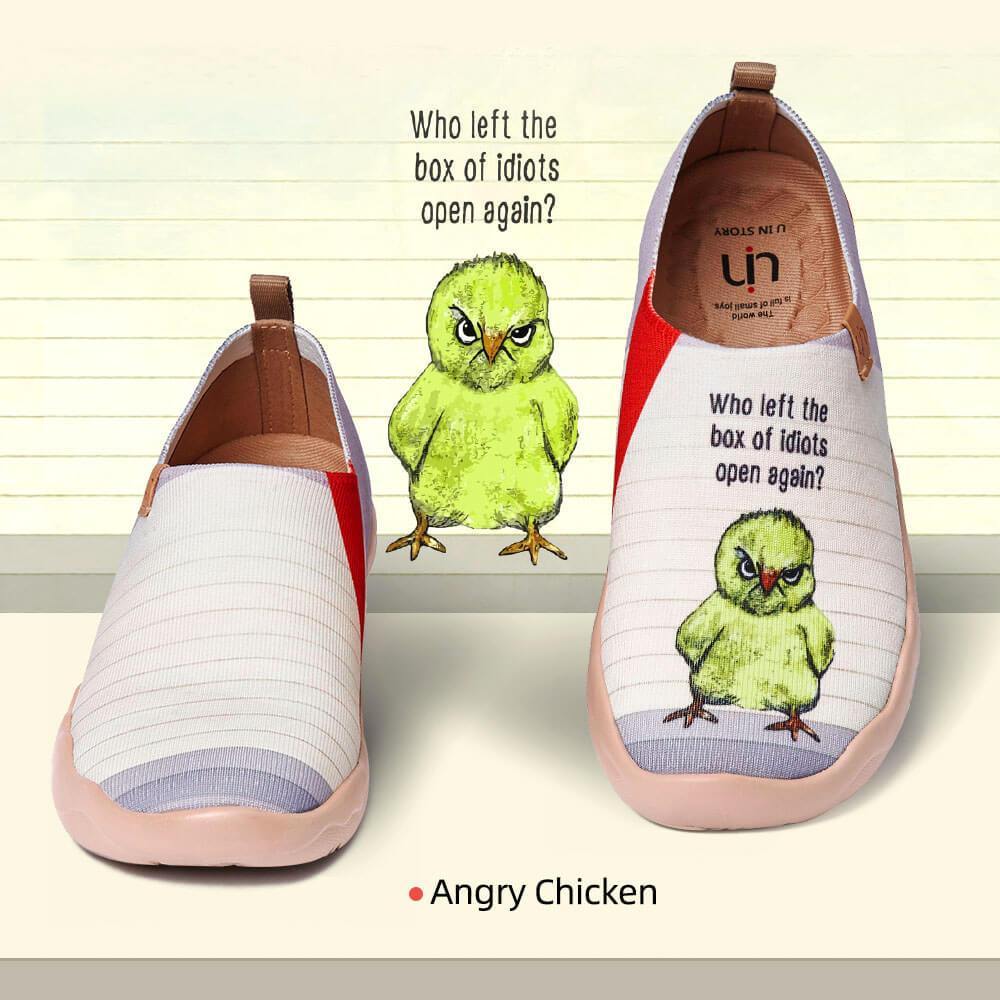 UIN Footwear Women Angry Chicken Canvas loafers