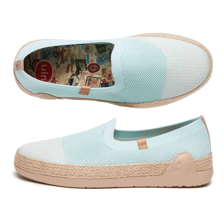 UIN Footwear Women Azure Blue Marbella II Women Canvas loafers