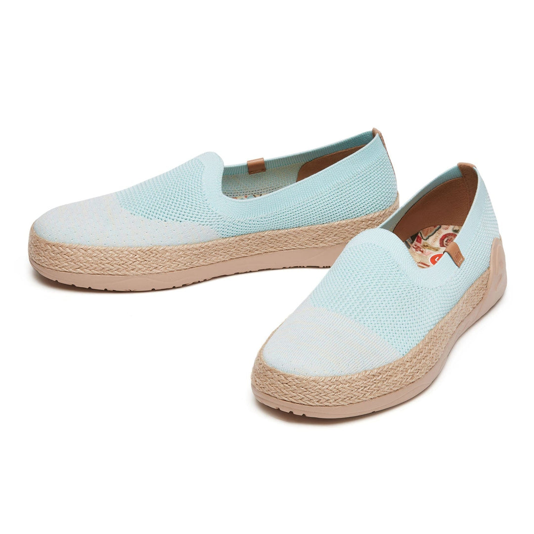 UIN Footwear Women Azure Blue Marbella II Women Canvas loafers