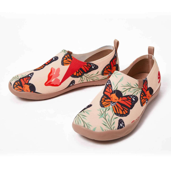 UIN Footwear Women Butterfly Fairy Canvas loafers