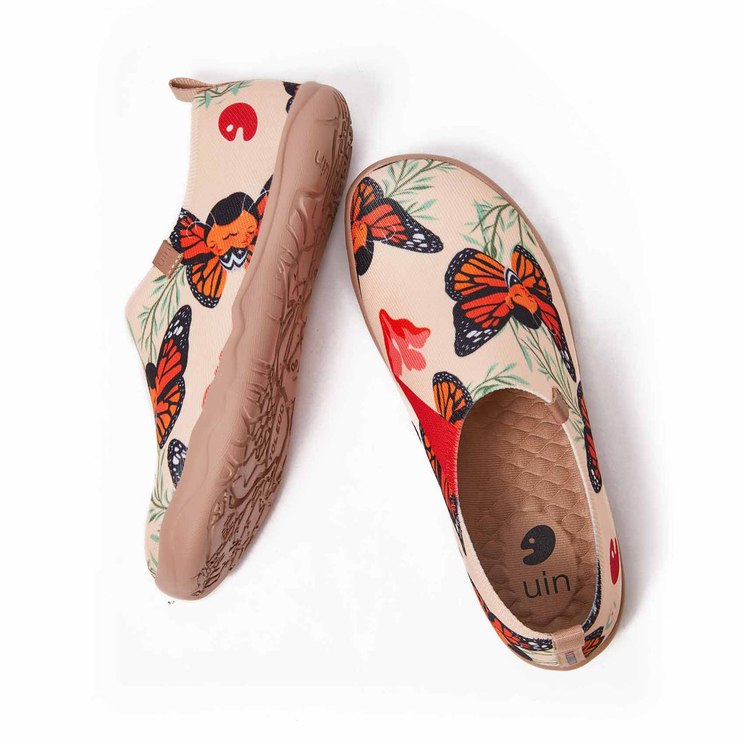 UIN Footwear Women Butterfly Fairy Canvas loafers