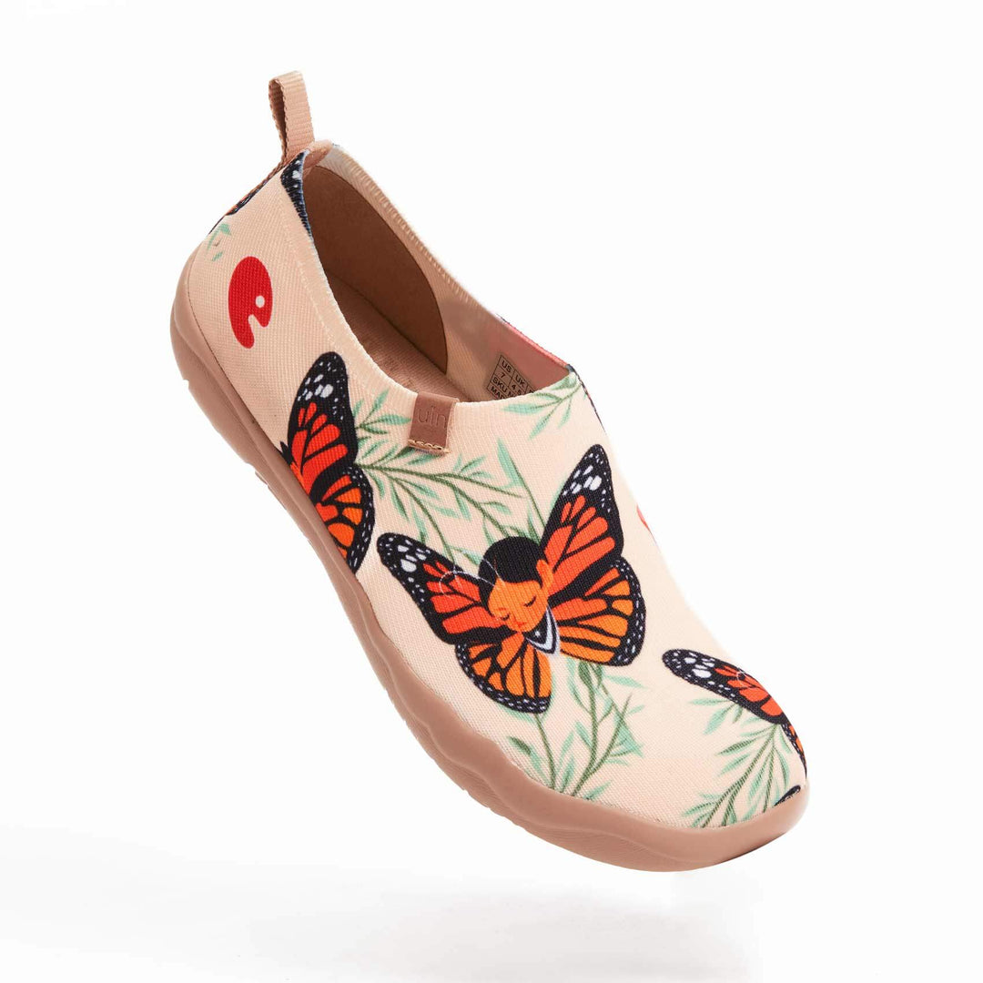 UIN Footwear Women Butterfly Fairy Canvas loafers