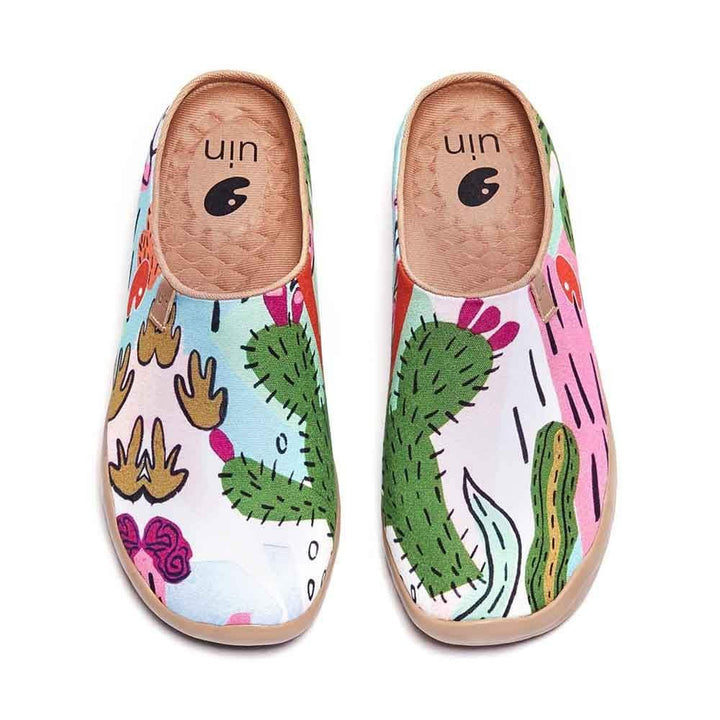 UIN Footwear Women Cactus Slipper Canvas loafers