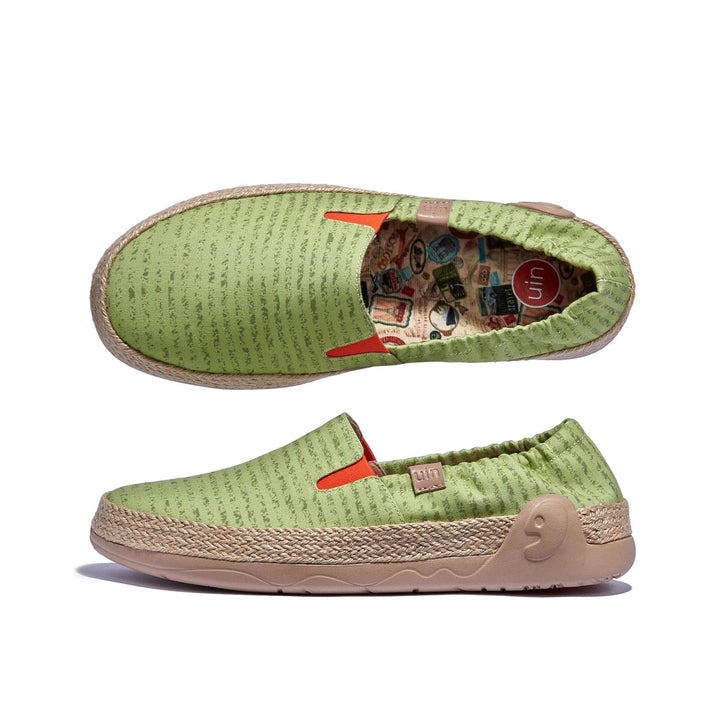 UIN Footwear Women Daiquiri Green Marbella VI Women Canvas loafers