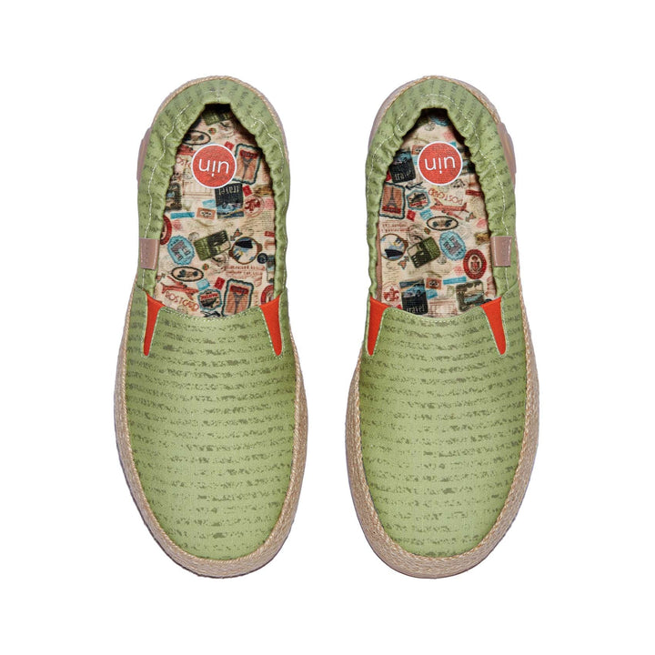 UIN Footwear Women Daiquiri Green Marbella VI Women Canvas loafers