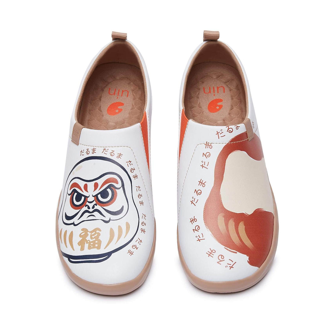 UIN Footwear Women Daruma-White Canvas loafers