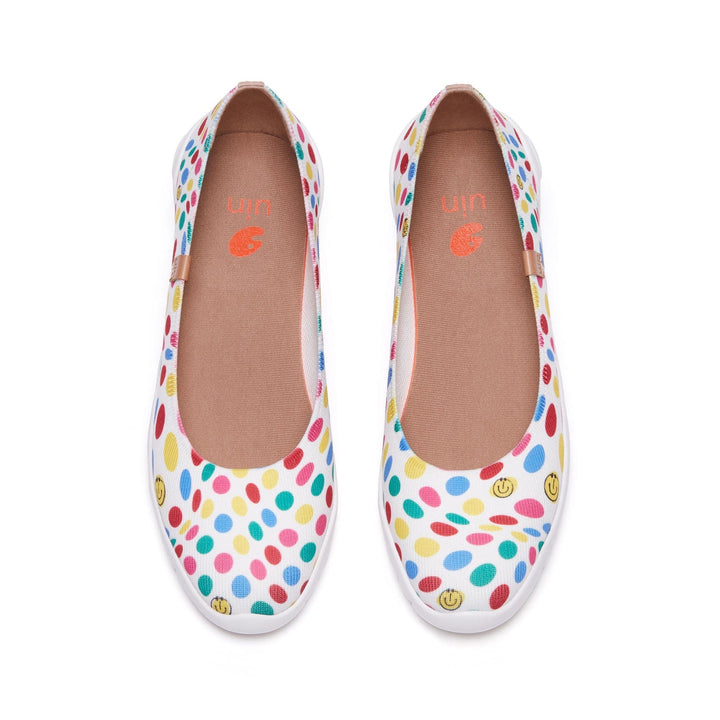 UIN Footwear Women Dotted Joy 3 Minorca III Women Canvas loafers