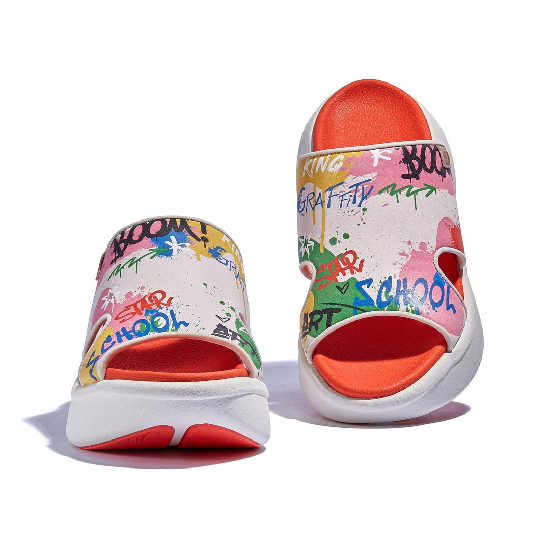 UIN Footwear Women Graffiti Youth Sitges III Women Canvas loafers