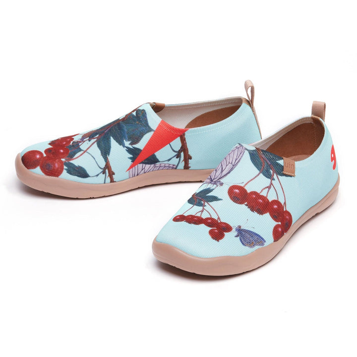 UIN Footwear Women Jan van Kessel the Elder Butterfly and Hawthorn Toledo I Women Canvas loafers