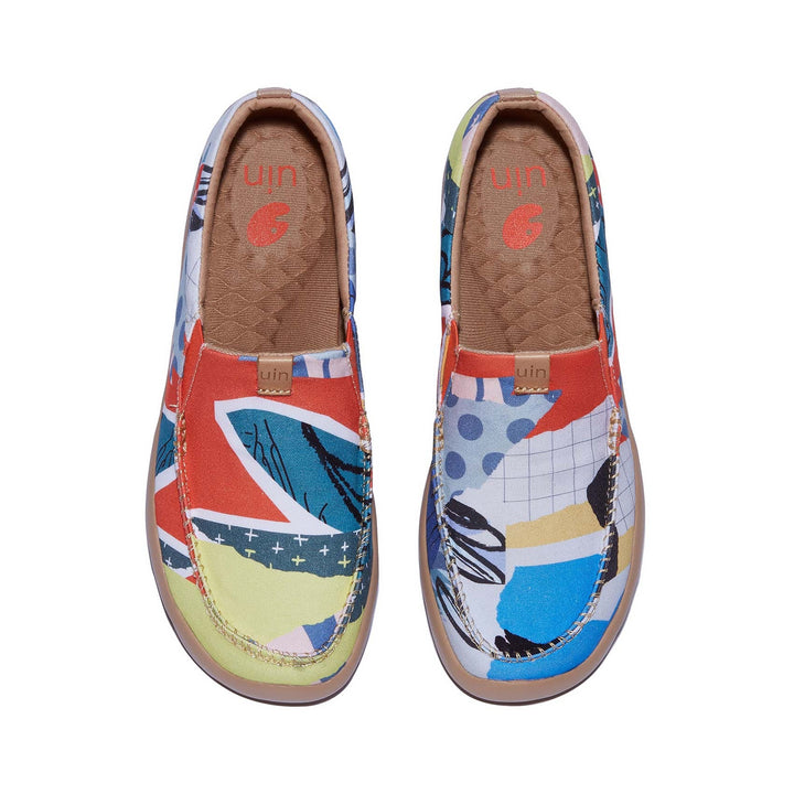 UIN Footwear Women Leaves' Languages Nerja Women Canvas loafers