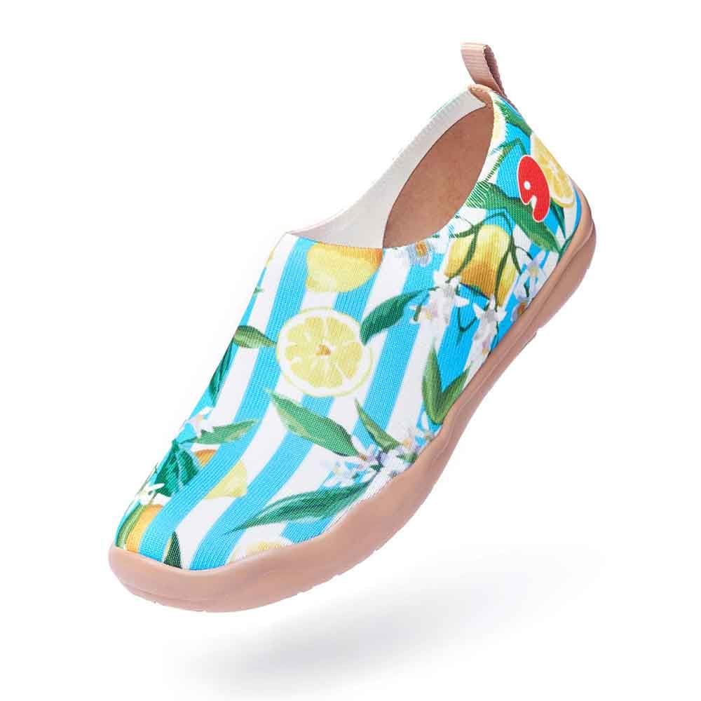 UIN Footwear Women Lemon Summer Canvas loafers