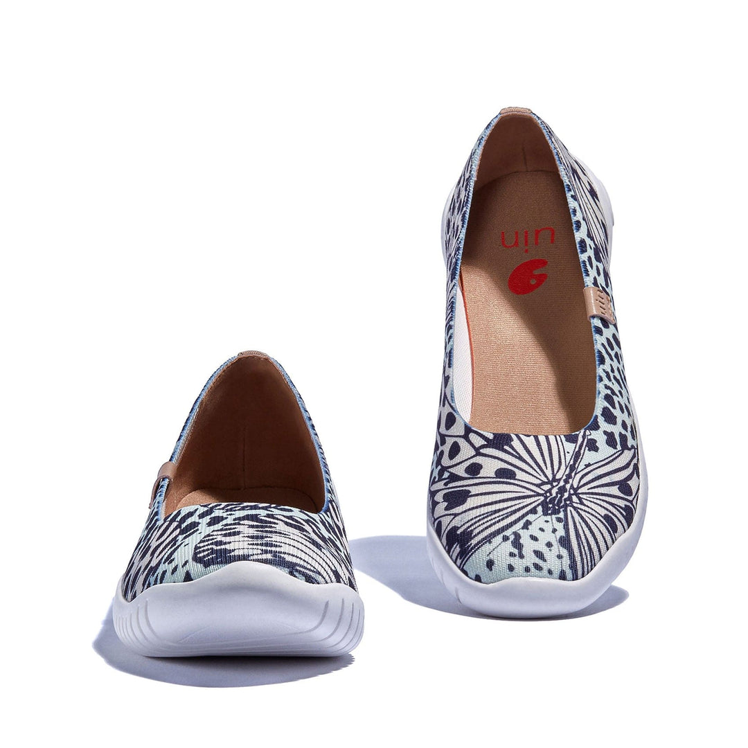 UIN Footwear Women Leopard Butterfly Menorca III Women Canvas loafers