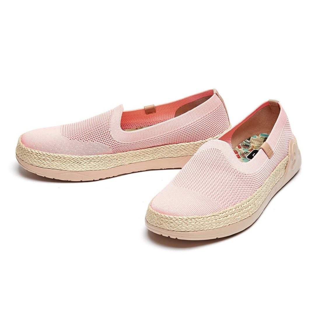 UIN Footwear Women Marbella II Pink Canvas loafers