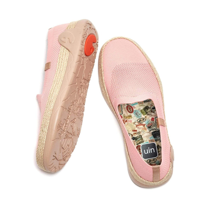 UIN Footwear Women Marbella II Pink Canvas loafers