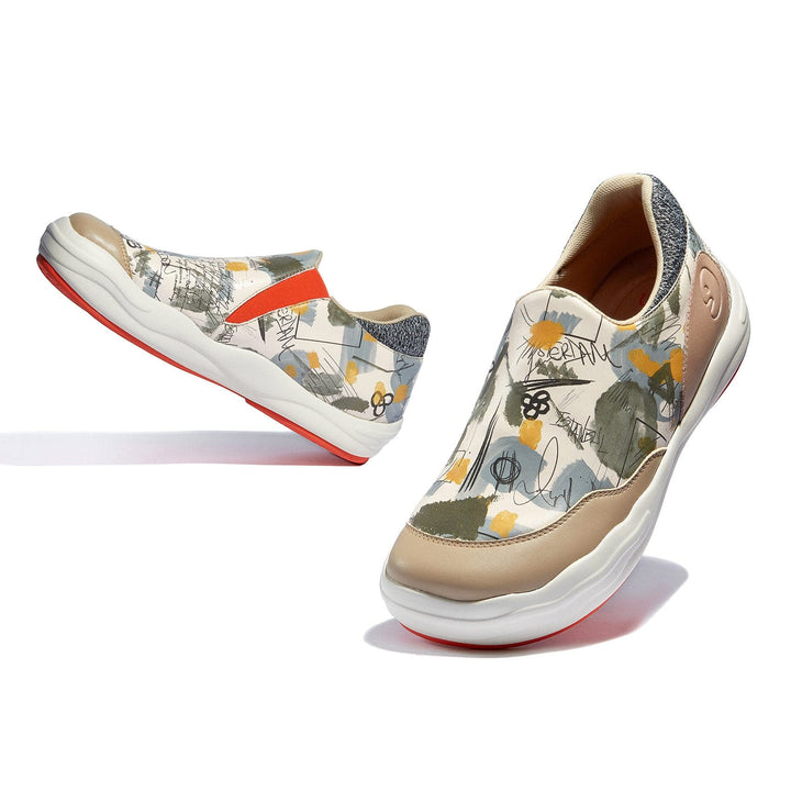 UIN Footwear Women Mind Sketch 3 Andalusia II Women Canvas loafers