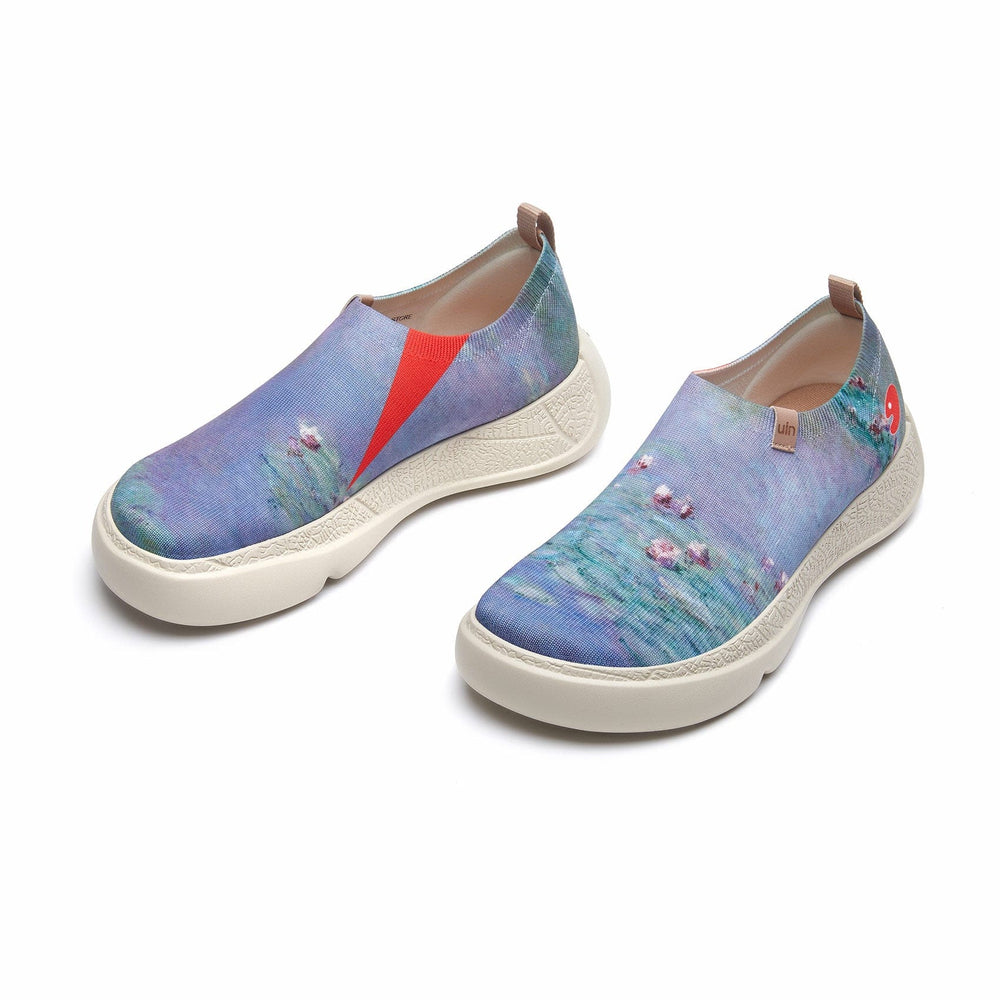 UIN Footwear Women Monet Water Lilies Toledo XII Women Canvas loafers