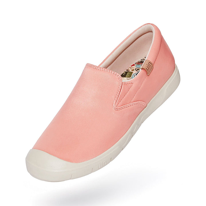 UIN Footwear Women Pink Brush Silk Cadiz I Women Canvas loafers