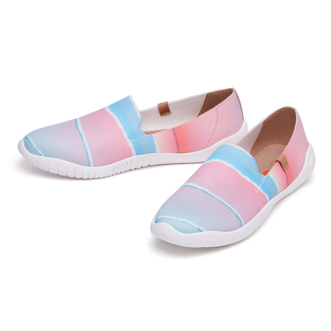 UIN Footwear Women Pink Wave Minorca II Women Canvas loafers