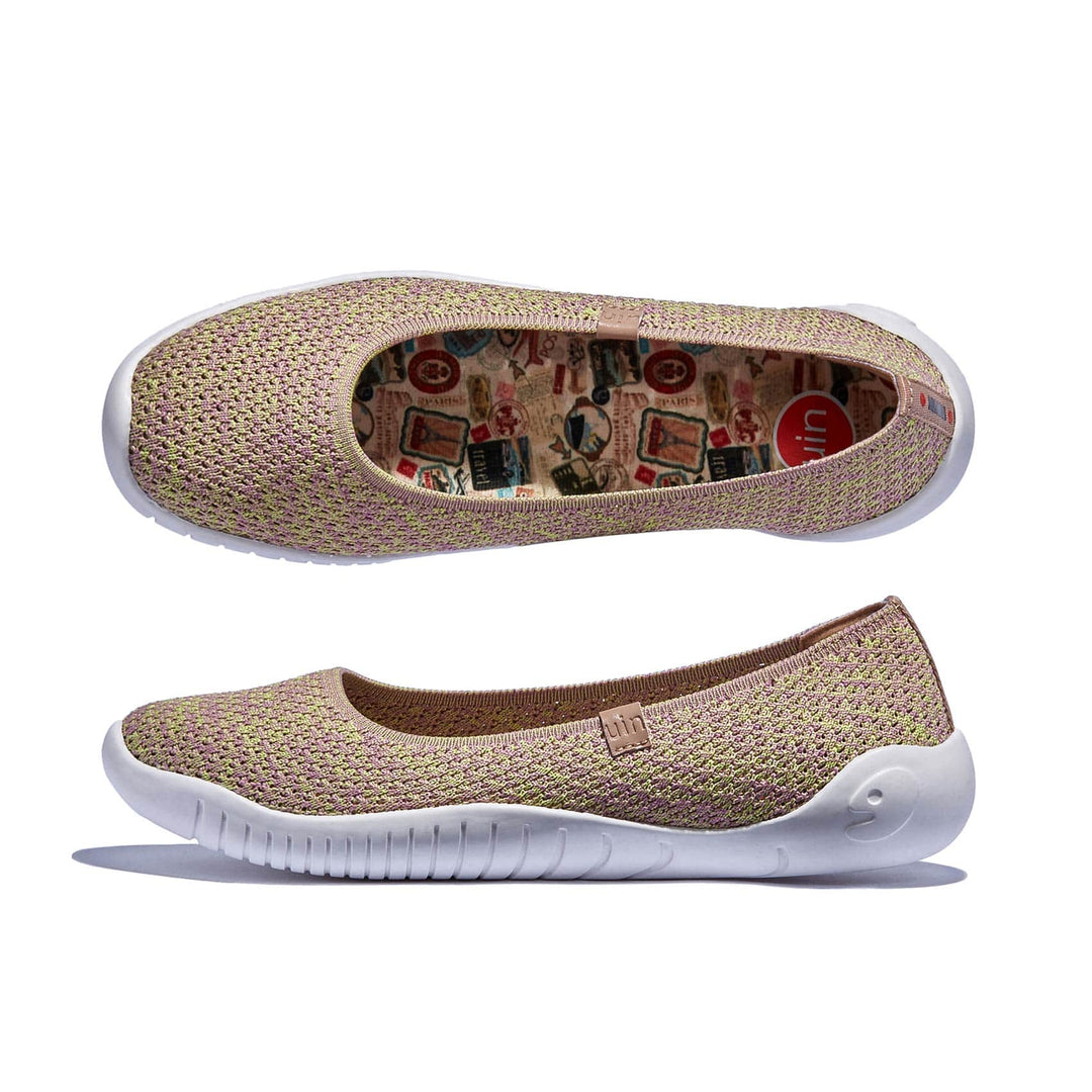 UIN Footwear Women Raspberry Matcha Menorca III Women Canvas loafers